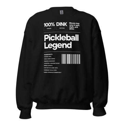 Pickleball Nutrition Facts Crewneck