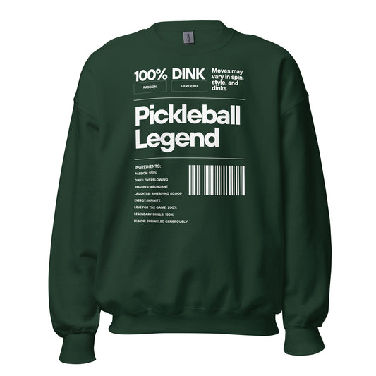 Pickleball Nutrition Facts Crewneck