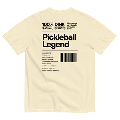 Pickleball Nutrition Facts Unisex Embroidered Tee