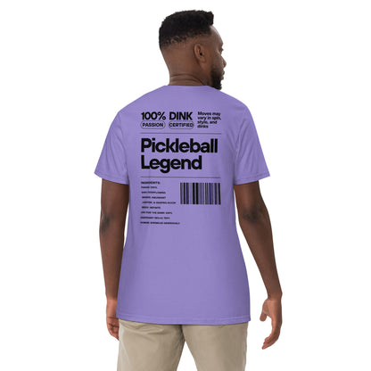 Pickleball Nutrition Facts Unisex Embroidered Tee