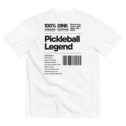 Pickleball Nutrition Facts Unisex Embroidered Tee